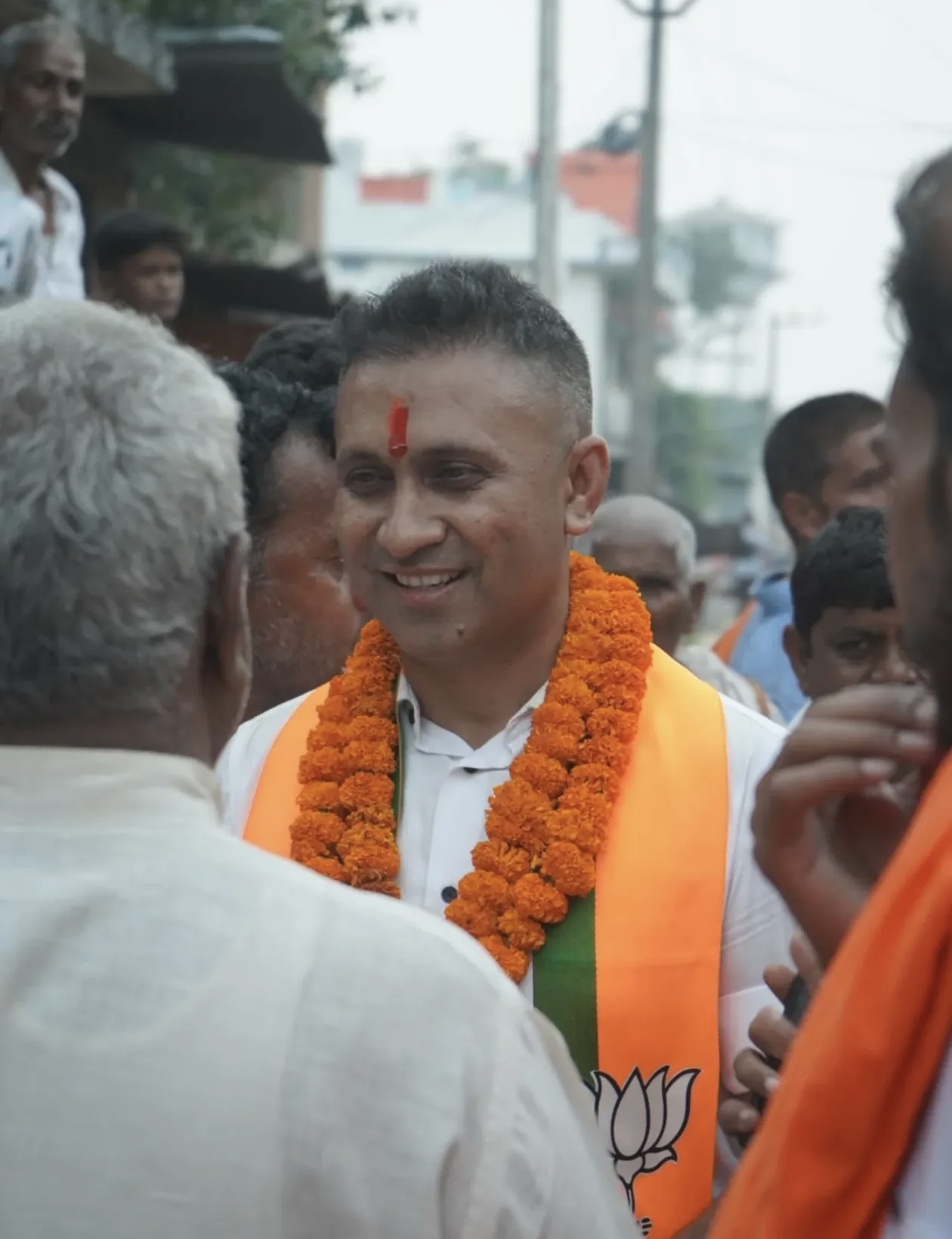 Welcomed by Villagers — Campaign Visit