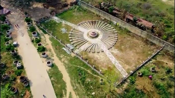 Maharishi Chyawan Muni Ashram aerial view